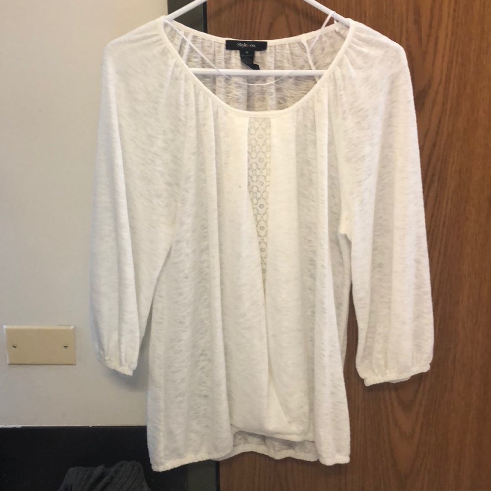 White sweater/blouse